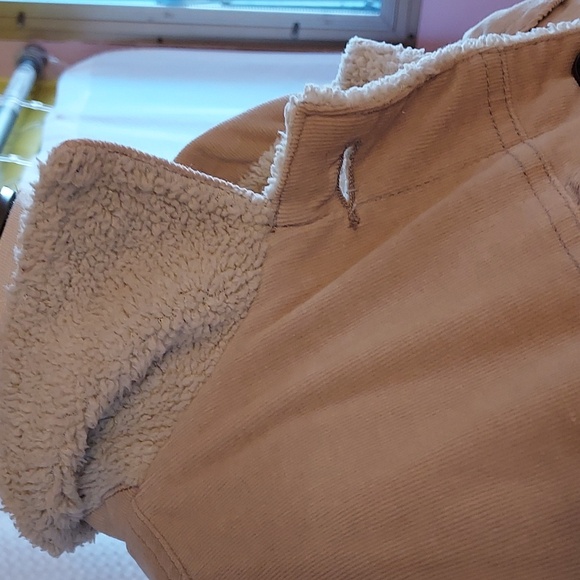 For Joseph Fortune Women's Jacket Corduroy Sherpa Cream Y2K Trucker  M - Picture 3 of 15